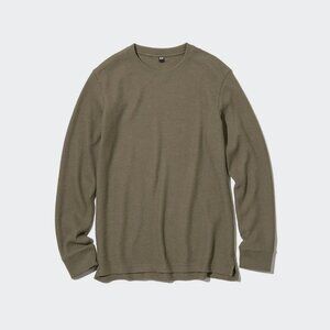 WAFFLE CREW NECK T-SHIRT UNIQLO